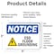Signmission ESD Floor Grounding Sign With Symbol, 5 in W x Rectangle, Vinyl Decal OS-2PACK-NS-D-35-L-12166 - alternate 6